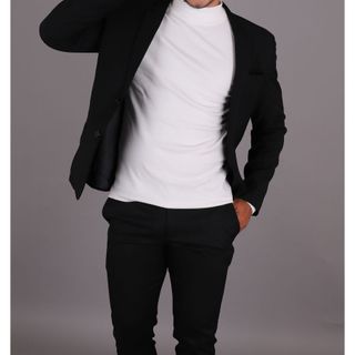 Áo vest nam đen 1 nút CELEB 9VC01