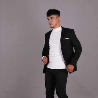 Áo vest nam đen 1 nút CELEB 9VC01