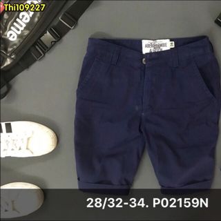 short kaki aber nai Size 28/32-34 P02159N chất liệu kaki wash