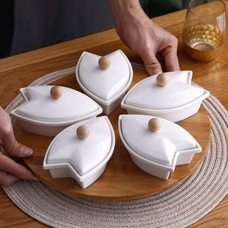 quà tết - khay mứt sứ in logo