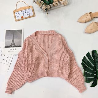 Áo cardigan len móc Màu nào cũng đẹp
