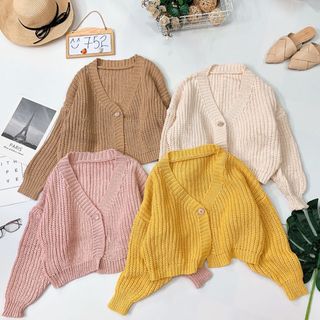 Áo cardigan len móc Màu nào cũng đẹp