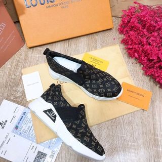 Slipon nữ đế độn họa tiết 2 mẫu