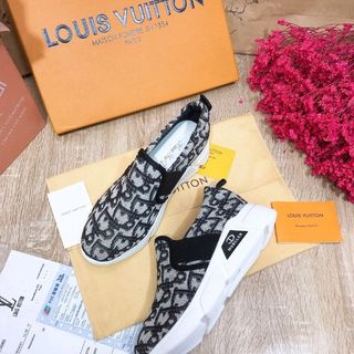 Slipon nữ đế độn họa tiết 2 mẫu