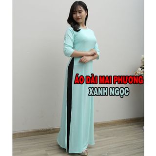 Áo Dài Trơn - Truyền Thống Vải Lụa Hàn 2 Tà