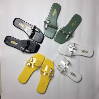 Dép bản ngang mica đính hột