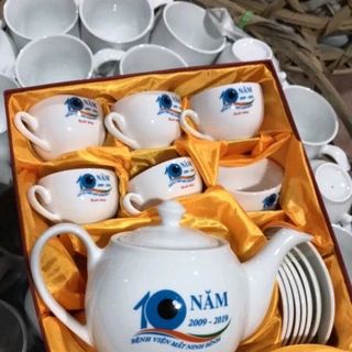 bộ ấm chén bát tràng - quà tết 2020