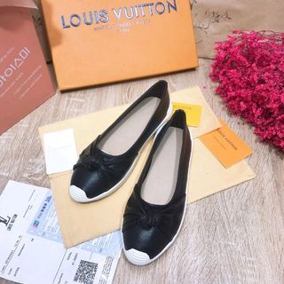 Giày bệt nữ da mềm mũi tròn 2 màu