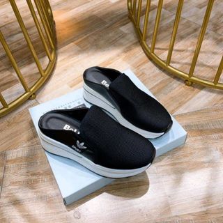 Sục slipon nữ đế độn đen trắng