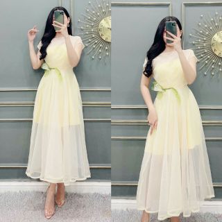 đầm xòe công chúa dự tiệc