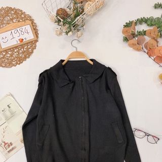 Áo khoác len cổ bẻ