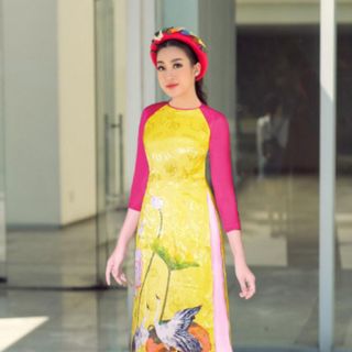 Set Áo dài mẫu lụa / gấm