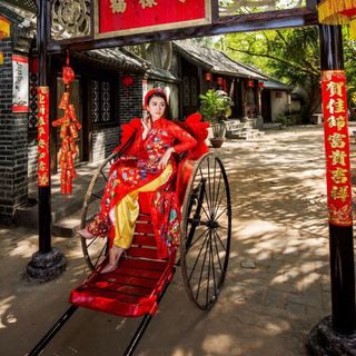 Set Áo dài mẫu lụa / gấm