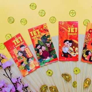 Combo 100 Bao lì xì kèm túi bóng