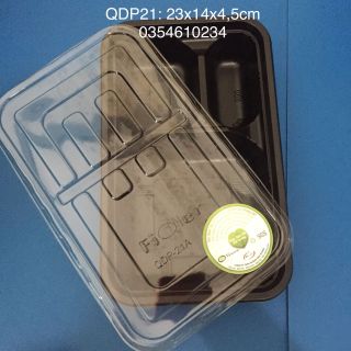 Họp nhựa đựng cơm 3 ngăn size bé