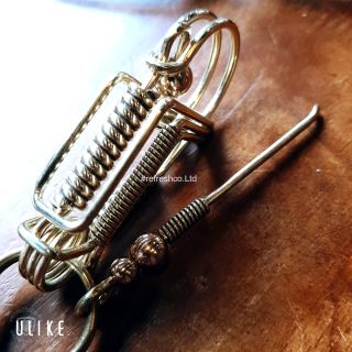 Móc khóa inox - Loại Đồng Thau nguyên chất không phải Xi