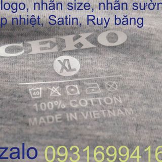 Nhãn mác ép nhiệt nhãn mác cổ áo nhãn satin ruy băng