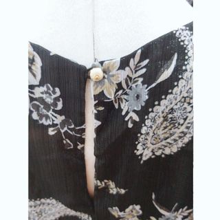Đầm Silk Lụa Hoa Đen Big Size Dư Cao Cấp