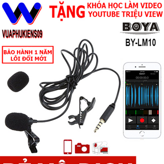 SỈ MICRO BOYA BY-LM10 Micro cài áo thu âm cho Điện Thoại Máy tính Máy Quay giá sỉ