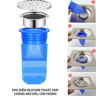 Phụ kiện Silicone lắp thoát sàn chống mùi hôi vi khuẩn trào ngược lên