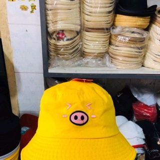 BUCKET HÌNH CON HEO VÀNH - MŨ BUCKET CON HEO