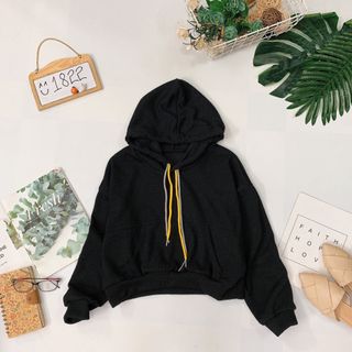 Áo hoodie trơn dây mix màu Mix đồ siêu cưng