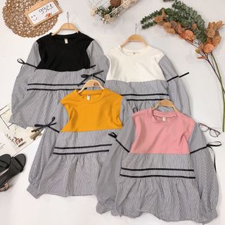 Áo babydoll phối sọc giá sỉ