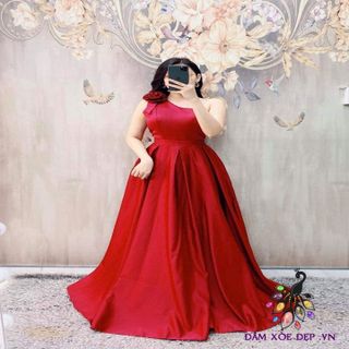 đầm dự tiệc vai chéo