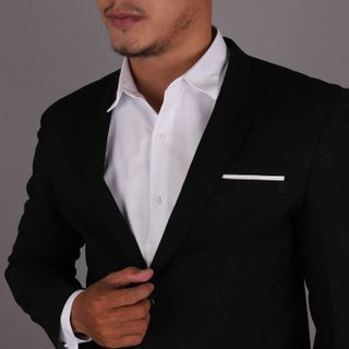 Áo vest nam đen 2 nút CELEB 9VC08