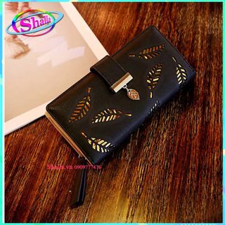 Ví nữ cầm tay ngang ép hoa văn LD12 Shalla
