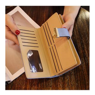 Ví nữ cầm tay ngang ép hoa văn LD12 Shalla