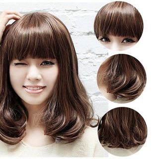 Bộ Tóc Ngang Vai Xoăn Nhẹ MHS 14 tặng trùm tóc giá sỉ​ giá bán buôn
