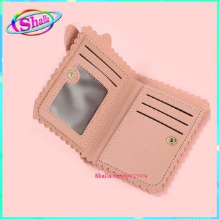 Ví mini nữ cầm tay dự tiệc hình tai thỏ ngăn V8 Shalla