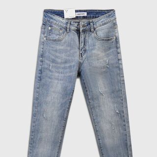 Quần jean xanh sáng xước CELEB 9D18