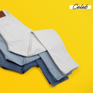 Quần jean xanh sáng xước CELEB 9D18