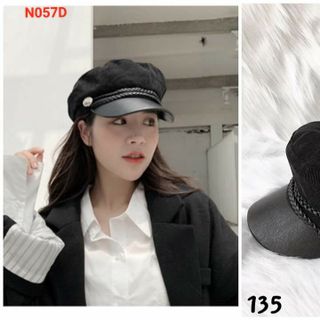 Nón Bê Rê Có Vành Nón Bê Rê Nữ Thời TrangMũ Nồi Mỏ Da