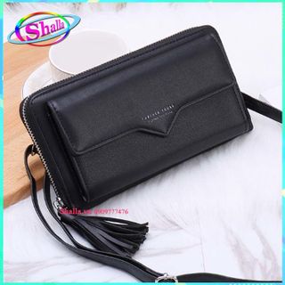 Ví nữ cầm tay cao cấp kiểu ngang nhọn FT90 Shalla