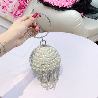 Túi CLUTH đính hạt cườm sang chảnh