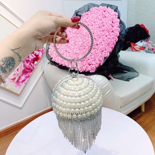 Túi CLUTH đính hạt cườm sang chảnh