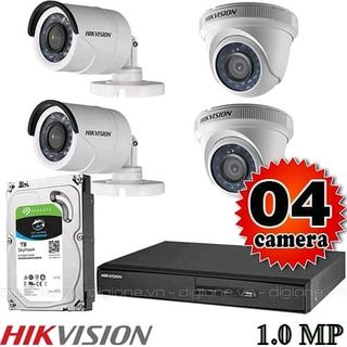 Bộ 4 camera HD 720PBH 24T 4490000đ