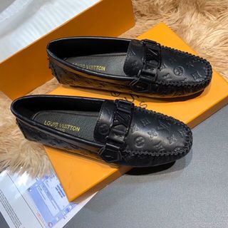 Giày lười nữ da mềm đế bằng 3 màu