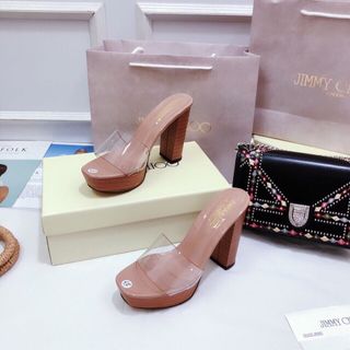 Dép gót trụ quai mika