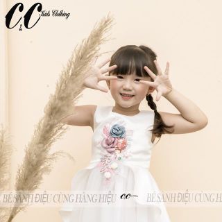 Váy công chúa vải Tacta cho bé gái