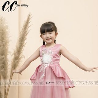 Váy công chúa vải Tacta cho bé gái