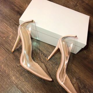 Giày cao got da trong got nhọn