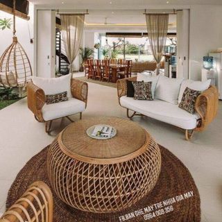 Băng dài sofa mây tổ yến - sofa nest