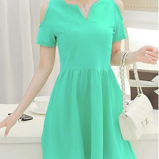 ĐẦM CỔ XẺ V VAI HỞ MS 85 Hàng đồng giá 100k