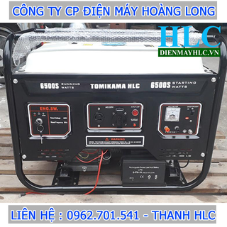 Máy phát điện chạy xăng Tomikama 6500s