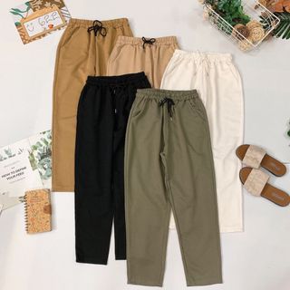 Quần baggy lệch 9 tấc lưng thun co giãn free size giá sỉ