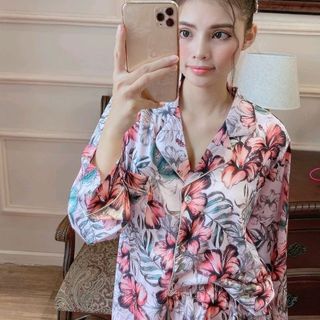 Đồ bộ mặc nhà lụa quảng châu cao cấp